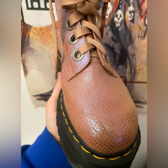 Dr. Martens Molly Iridescent pink platform boots! - Picture 5 of 6